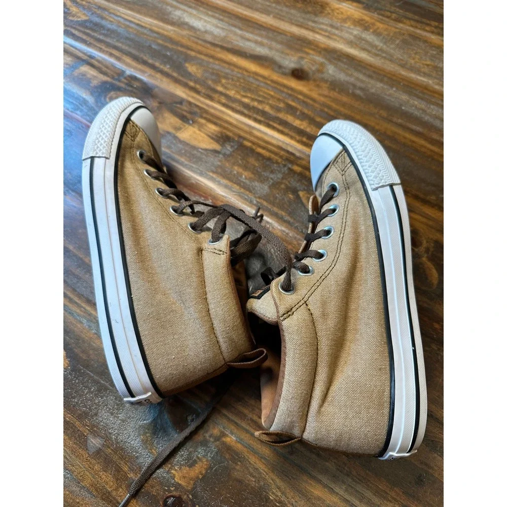 Converse Chuck Taylor All Star Madison Tan Brown Mid Top Sneakers Size 5 Junior